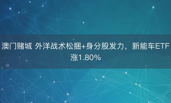 澳门赌城 外洋战术松捆+身分股发力,新能车ETF涨1.80%