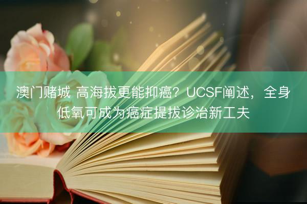 澳门赌城 高海拔更能抑癌？UCSF阐述，全身低氧可成为癌症提拔诊治新工夫