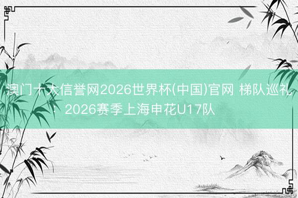 澳门十大信誉网2026世界杯(中国)官网 梯队巡礼：2026赛季上海申花U17队 ​​​