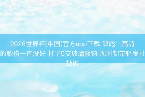 2026世界杯(中国)官方app下载 邱彪：高诗岩的膝伤一直没好 打了5支玻璃酸钠 现时韧带轻度扯破